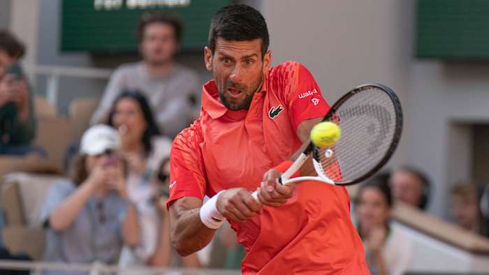 Novak Djokovic at 2023 French Open.